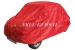 Car cover 'Puff' with fleece, red