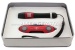 Taschenlampen-/Taschenmesser-Set (Farbe rot) in Geschenkbox
