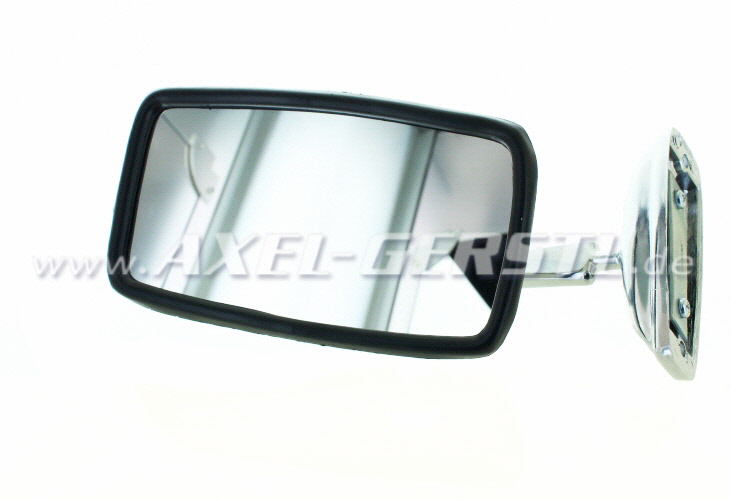 Seitenspiegel, Türfalzmontage chrom, rund/Dm. 98mm, Arm kurz Fiat 500 F/L/R