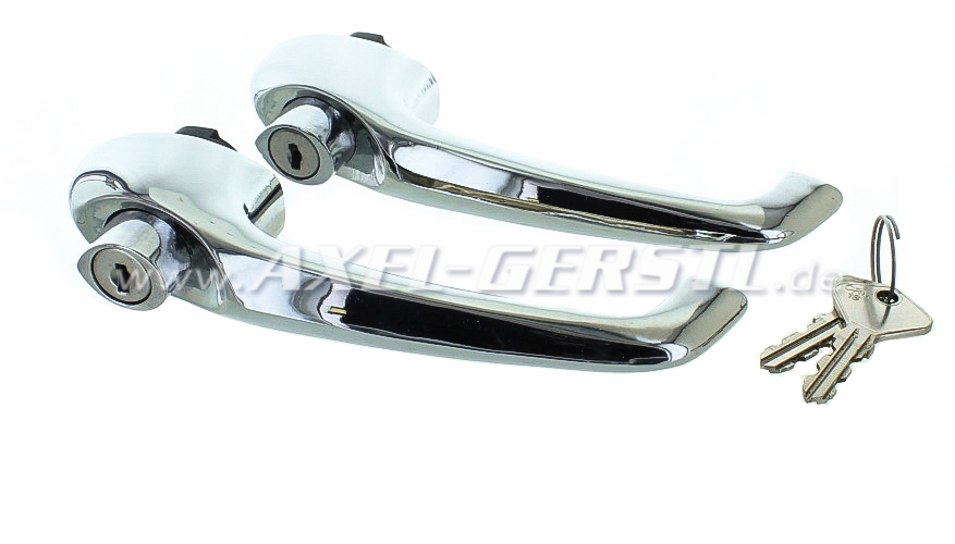 Türgriff/-schloss paarweise kpl. m. Zyl. & Schlüssel, A-Qual Fiat 500 F/L/R