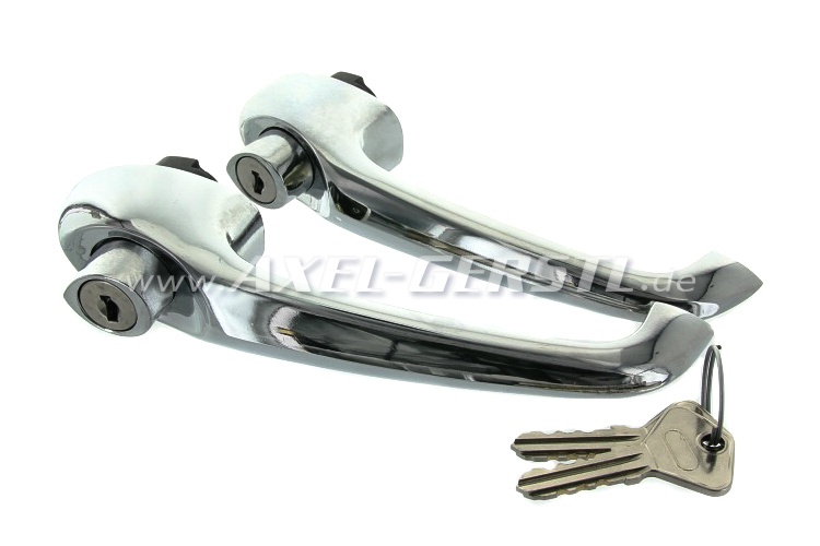 Door handle/lock, in pairs with cylinder and keys Fiat 500 F/L/R