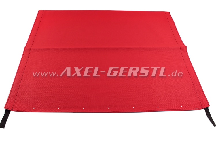 Convertible top cover, red Fiat 500 F/L/R/126 (500 D)