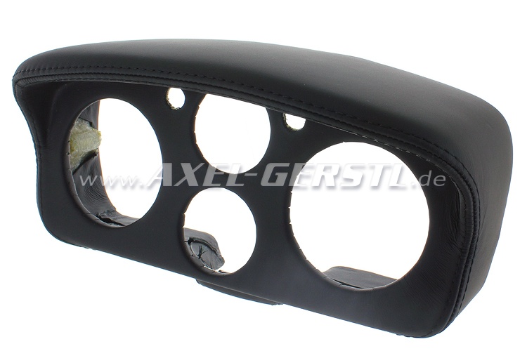 Instruments casing 'Abarth' (4 instruments), 80 mm, leather Fiat 500 D/F/R