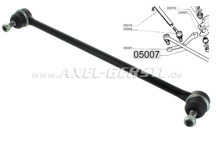 Tie rod, center, ital. production Fiat 500 F/L/R/126/126P