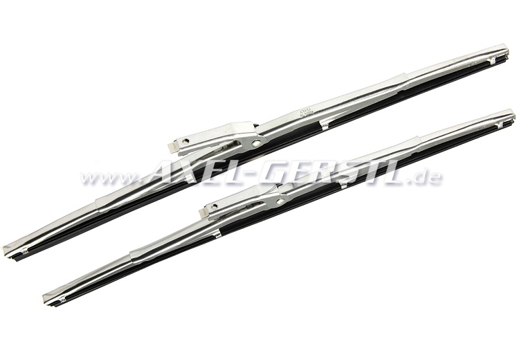 Set of wiper blades, stainless steel Fiat 500 since '66/600/850 N 