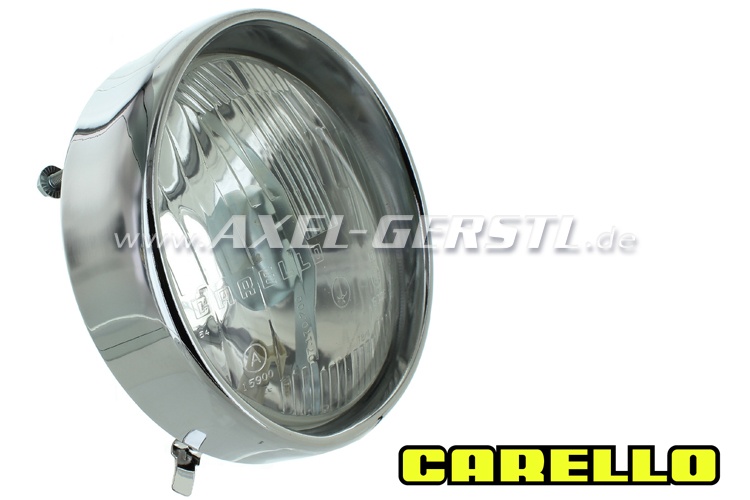 Scheinwerfer inkl. Standlicht und Chromring, CARELLO Fiat 500 F/L/R