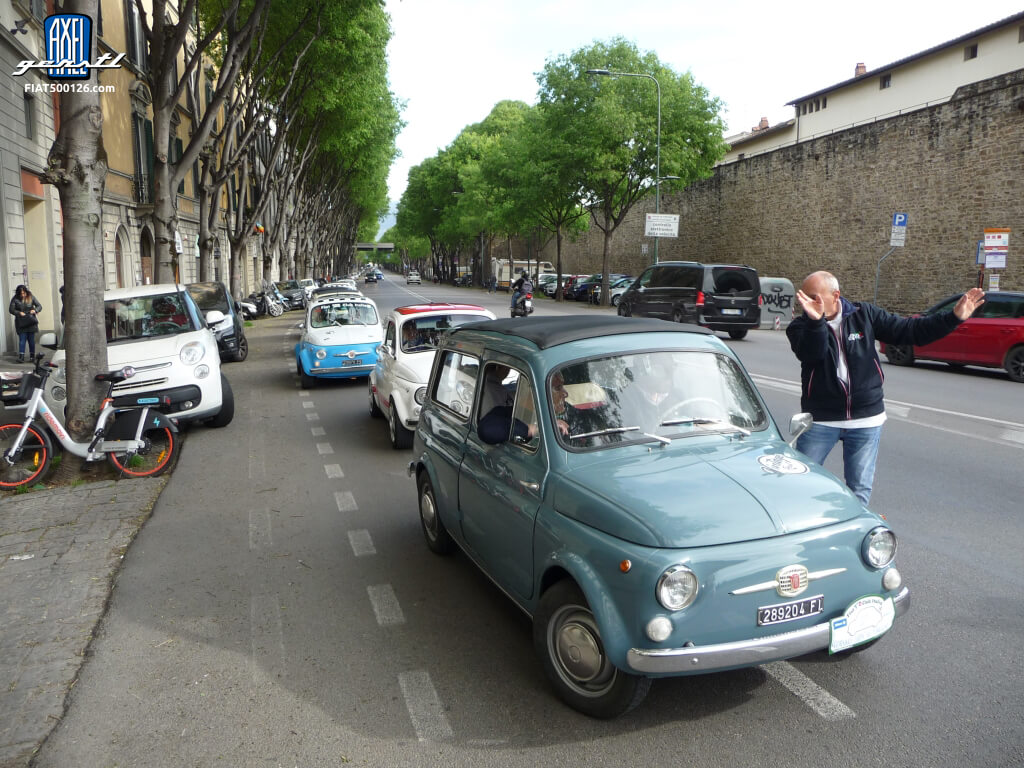 Fiat 500-Treffen in Florenz