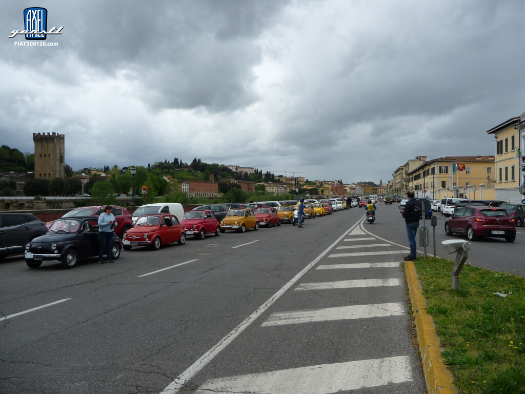Fiat 500-Treffen in Florenz