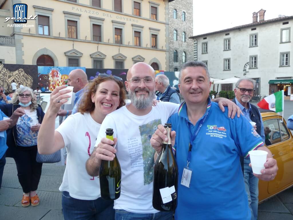 Treffen des Fiat 500 Club Italia in Pistoia