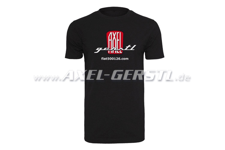 T-Shirt, Motiv Axel Gerstl Classic Logo schwarzes Shirt 