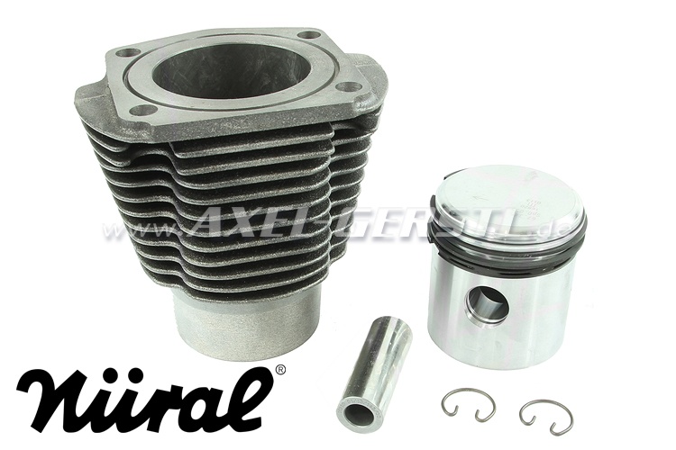 Cylinder liner 500 cc, piston and piston rings included Fiat 500 F/L