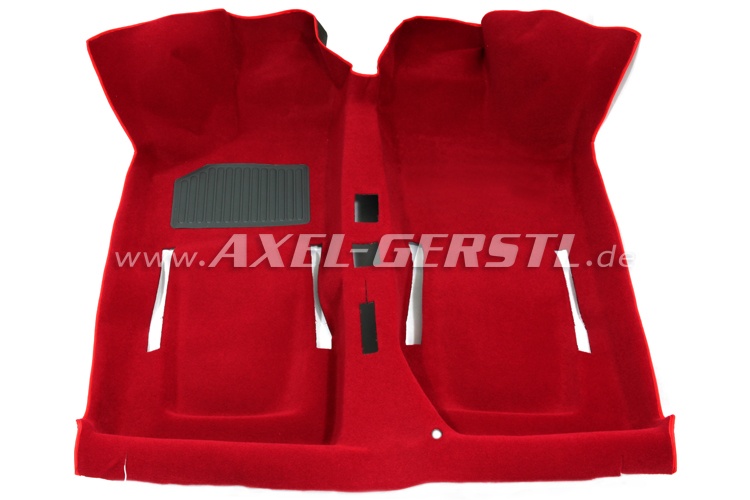 Moquette rossa, qualita ottima Fiat 500 F/L/R (500 N/D/126)