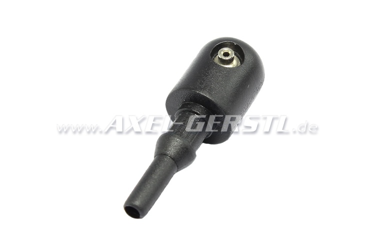 Jet for windscreen washer, black, A-quality Fiat 500/126/600/850