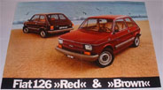 Prospekt Fiat 126 Red&Brown