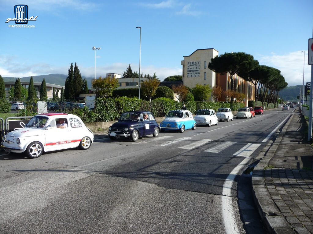 Raduno del Fiat 500 Club Italia a Firenze 2022