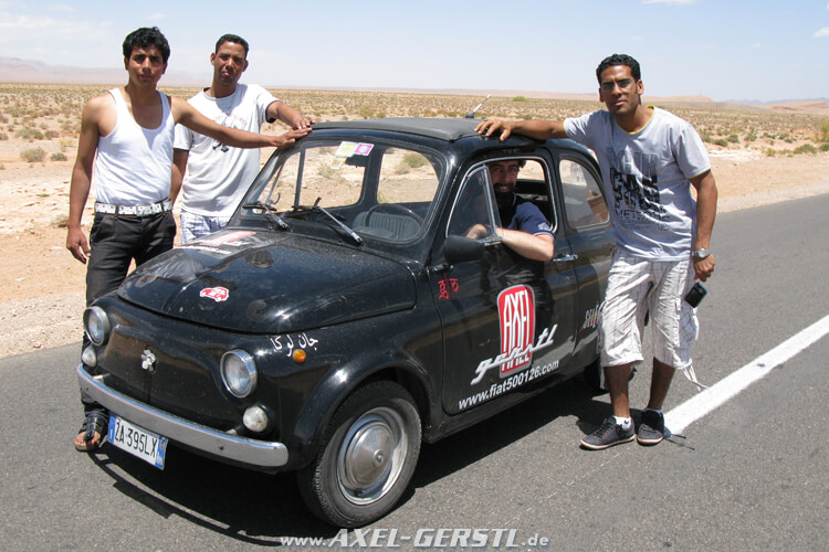 Von Rom nach Ad-Dahkla in der Westsahara in einem Fiat 500
