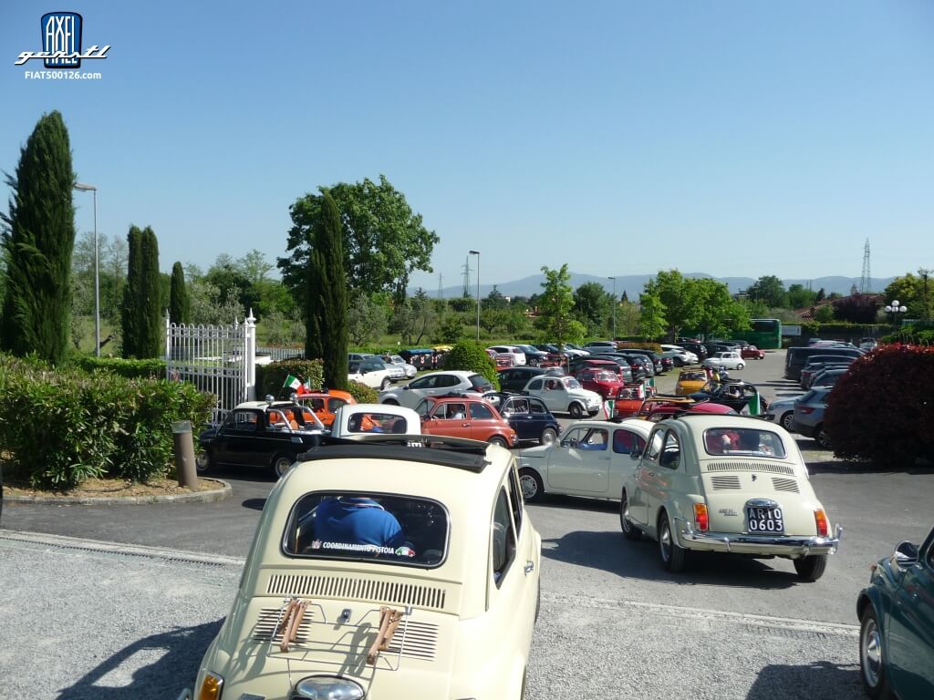 Raduno del Fiat 500 Club Italia a Pistoia
