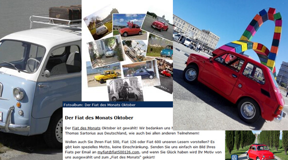 Fiat 500 classic und Fiat 126 Newsletter