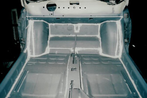 Innenraum abfugen - Fiat 500 Restauration