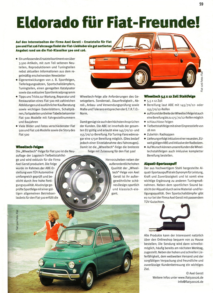 Stories_Emotions_Company_Axel_Gerstl_In_the_news - Spare parts Fiat 500  classic 126 600 onderdelen