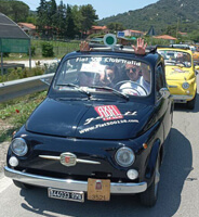Raduno Fiat 500 sull'Elba 2023