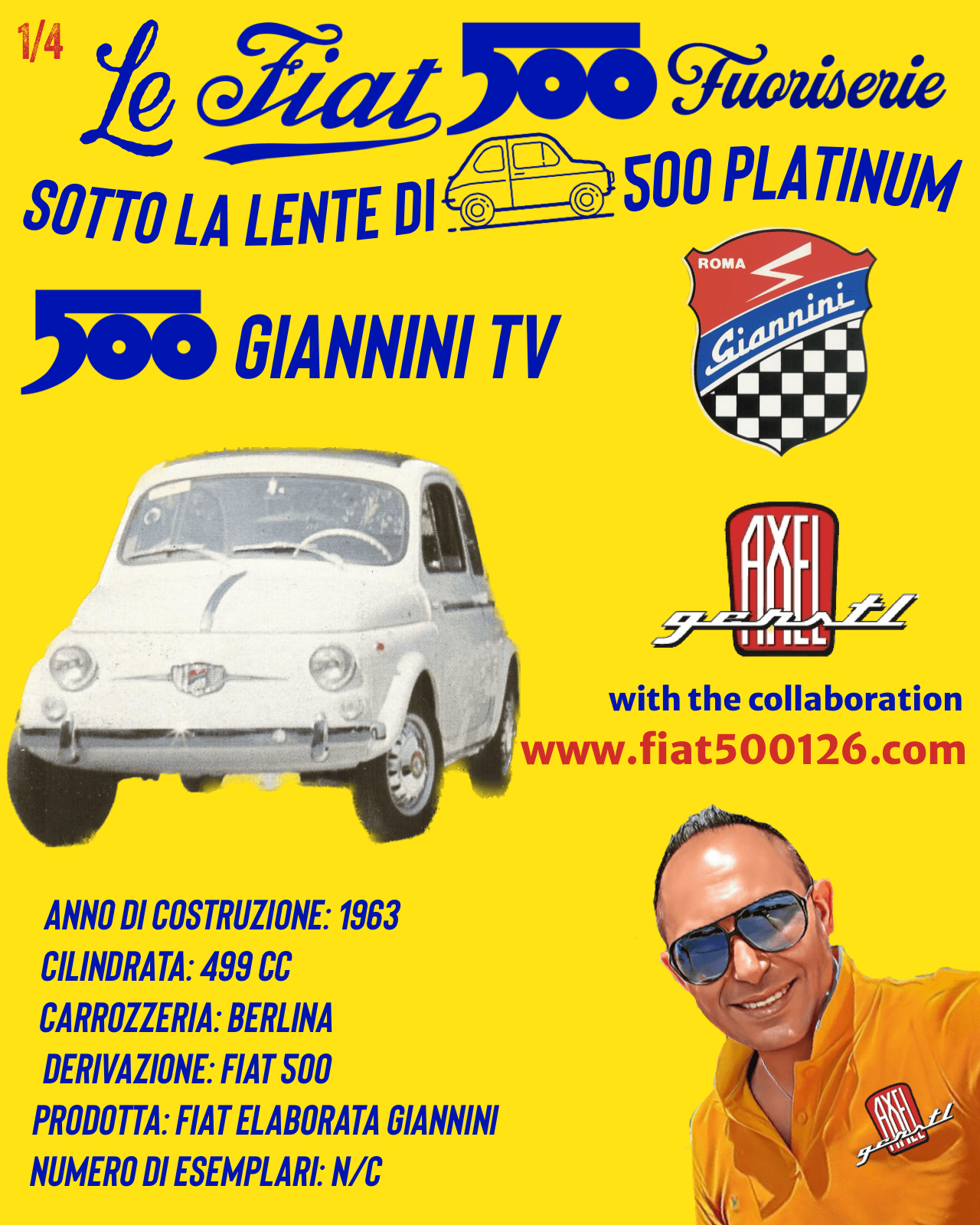 Fiat 500 & 126 - Accessori Abarth - Ricambi Fiat 500 d'epoca 126 600