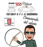 Fiat 500 Volanti e pulsanti del clacson