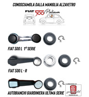 Fiat 500 window cranks