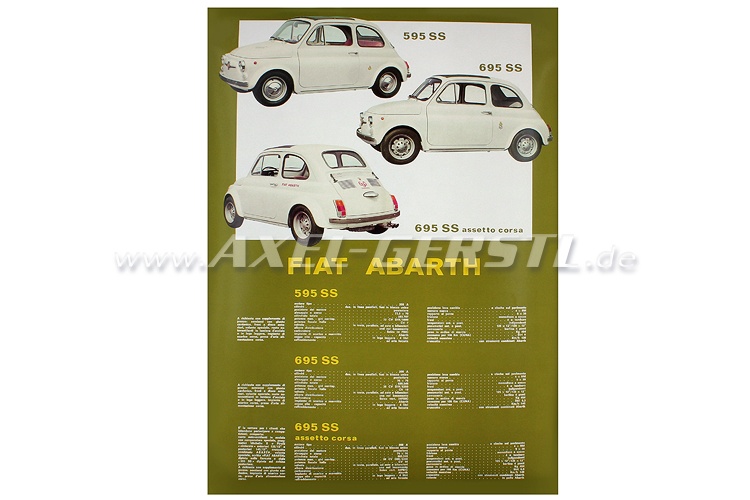 Poster Abarth 595/695 SS.