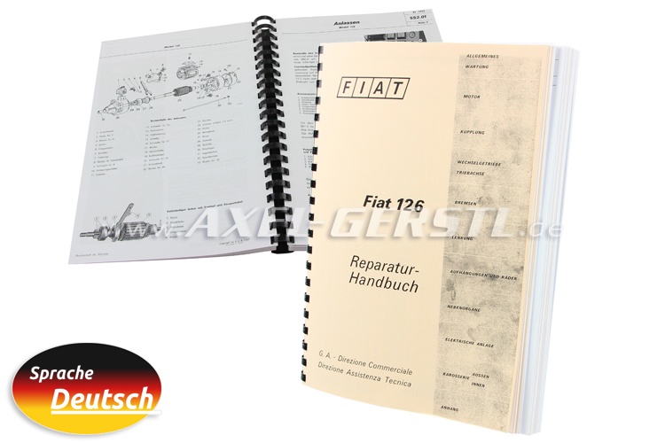Manuale di riparazione 410 pagine DIN A4, copiato (tedesco)