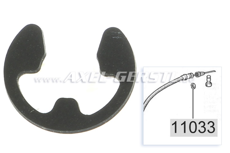 Clamp/ring for throttle control cable assembly, rear