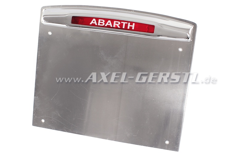 Registration plate lamp Abarth with frame