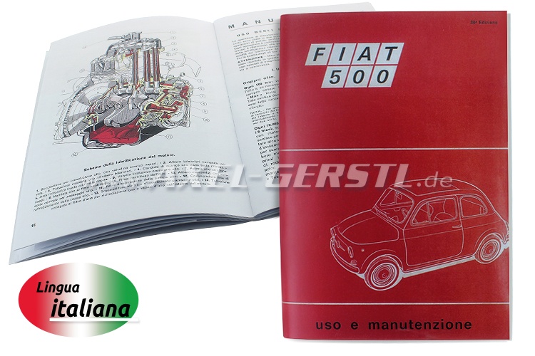 Instruction manual, reprint in colour, 46 pages A5 (Italian)