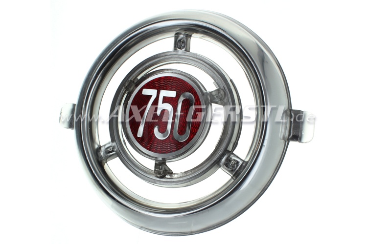 Front badge 750 (round), plastic chrome plated