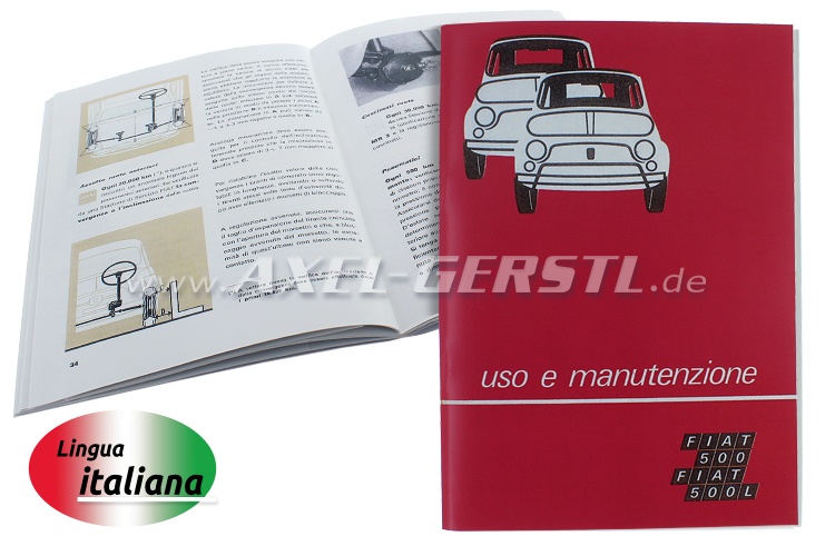 Instruction manual, reprint in colour, 68 pages A5 (Italian)