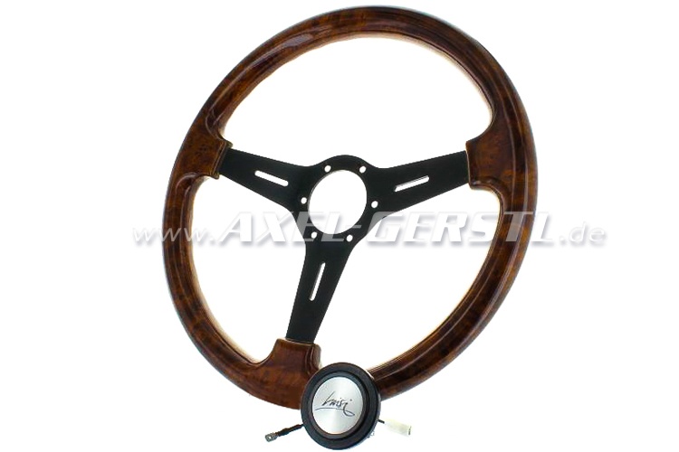 L. sport-steering wheel Mugello Briar II wood, black