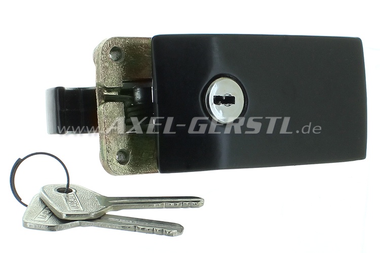 Engine cover lock with 2 keys, plastic