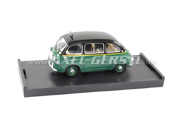 Voiture miniature Brumm Fiat 600 D Multipla, 1:43, vert/noir