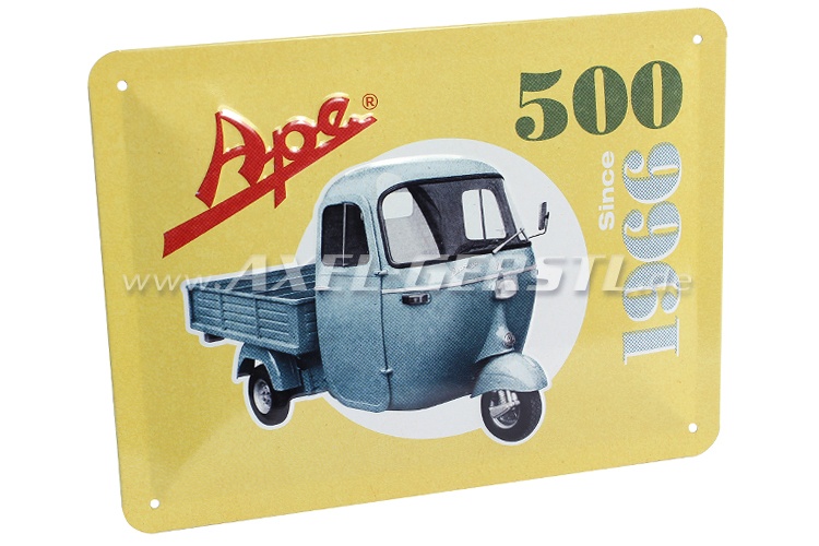 Plaque métallique style vintage, APE 500, Since 1966