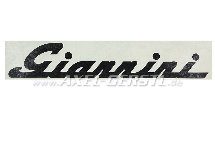 Giannini nameplate sticker, black, 260 mm