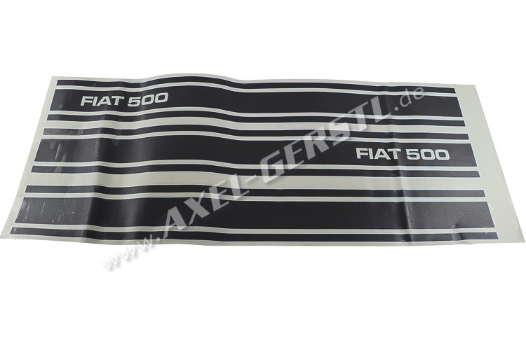 FIAT 500 zijstickerset, 3-delig zwart