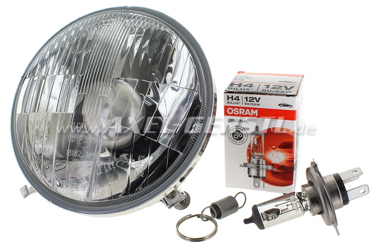 Headlamp H4 without parking light, A-Quality