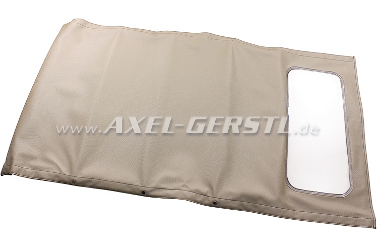 Convertible top, with front bow & middle stick (long), beige