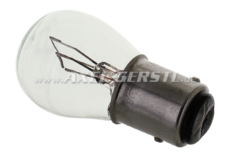Bulb for tail lamp/stop light 12 V21 W/5 W (2 filaments) Fiat 500/126/128/divers  - Spare parts Fiat 500 classic 126 600 onderdelen | Axel Gerstl