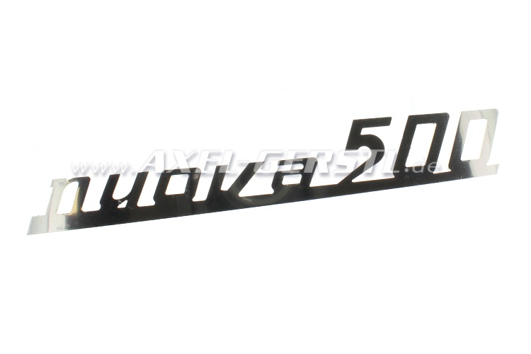 Emblema trasero Nuova 500, INOX