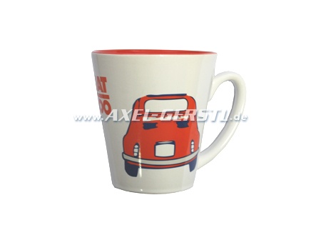 Kaffeetasse, Motiv Fiat 500 rot
