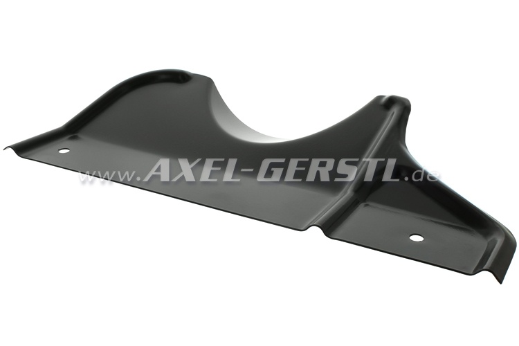 Heat baffle plate / cover panel for exhaust system