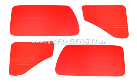 Door/side panel red, front and rear, 4 pieces