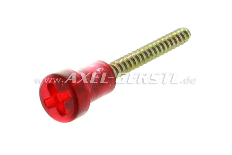Screw for tail lamp & turn signal lens (38 mm), red