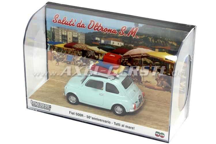 Voiture miniature Brumm Fiat 500R 50° anniversario